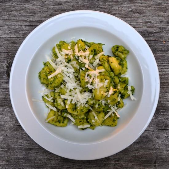 Rezeptbild: Gnocchi mit Petersilienpesto