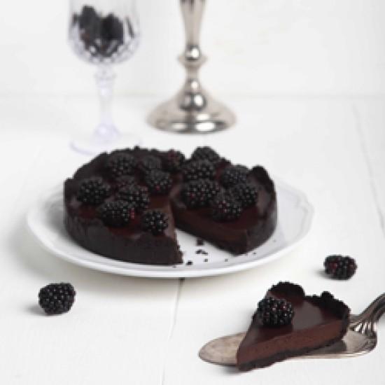 Rezeptbild: blackberry oreo chocolate tart
