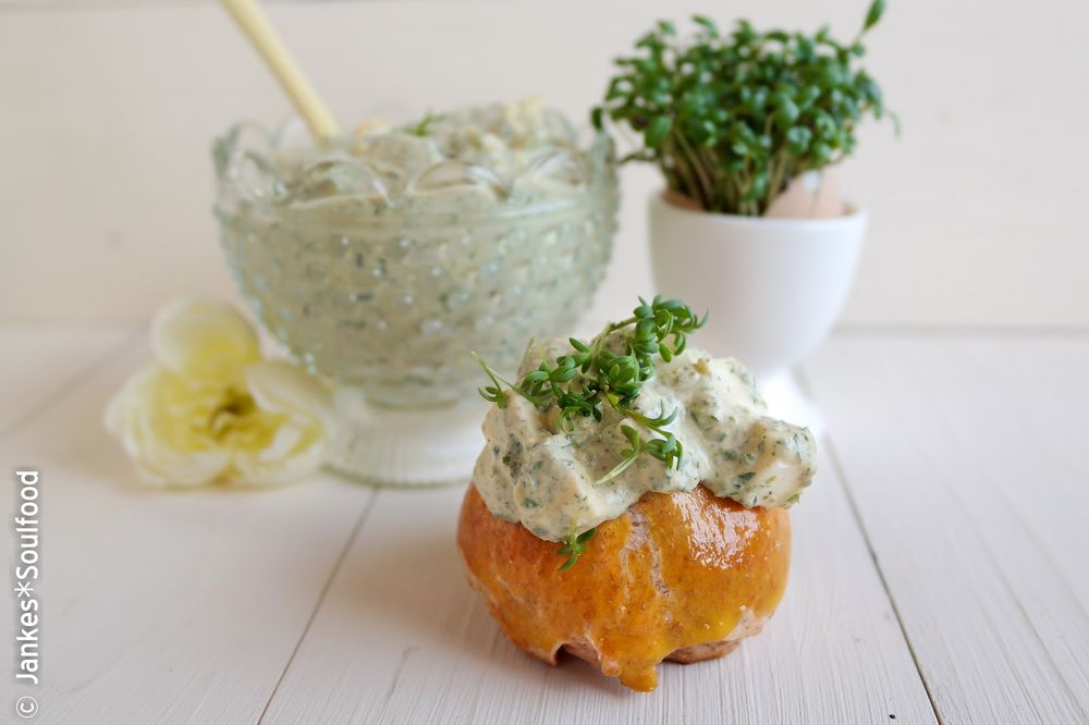 Rezeptbild: Kräuter-Ei-Aufstrich