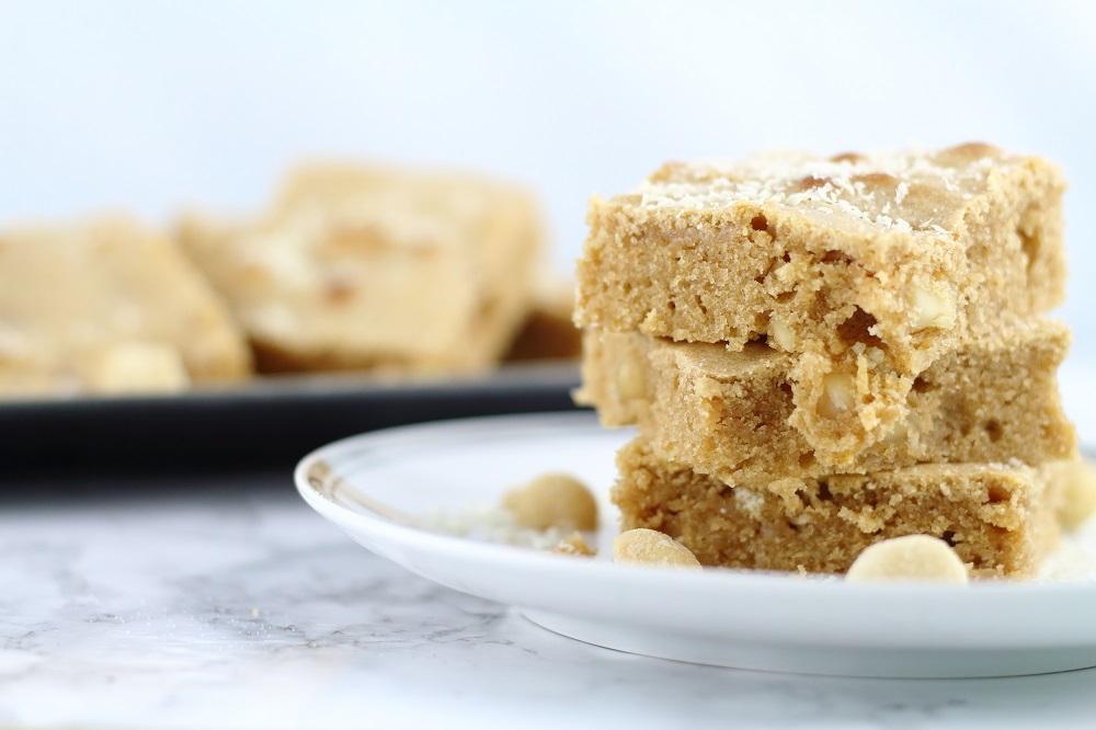 Rezeptbild: Salted Macadamia Blondies