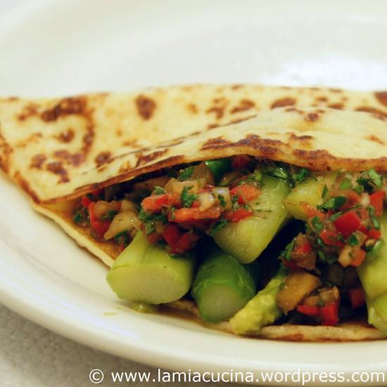 Rezeptbild: Crêpes Parmentier mit Grünspargel