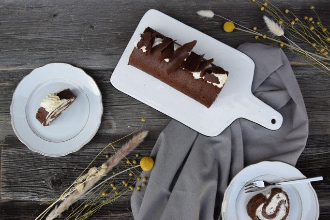 Rezeptbild: Stracciatella Roulade