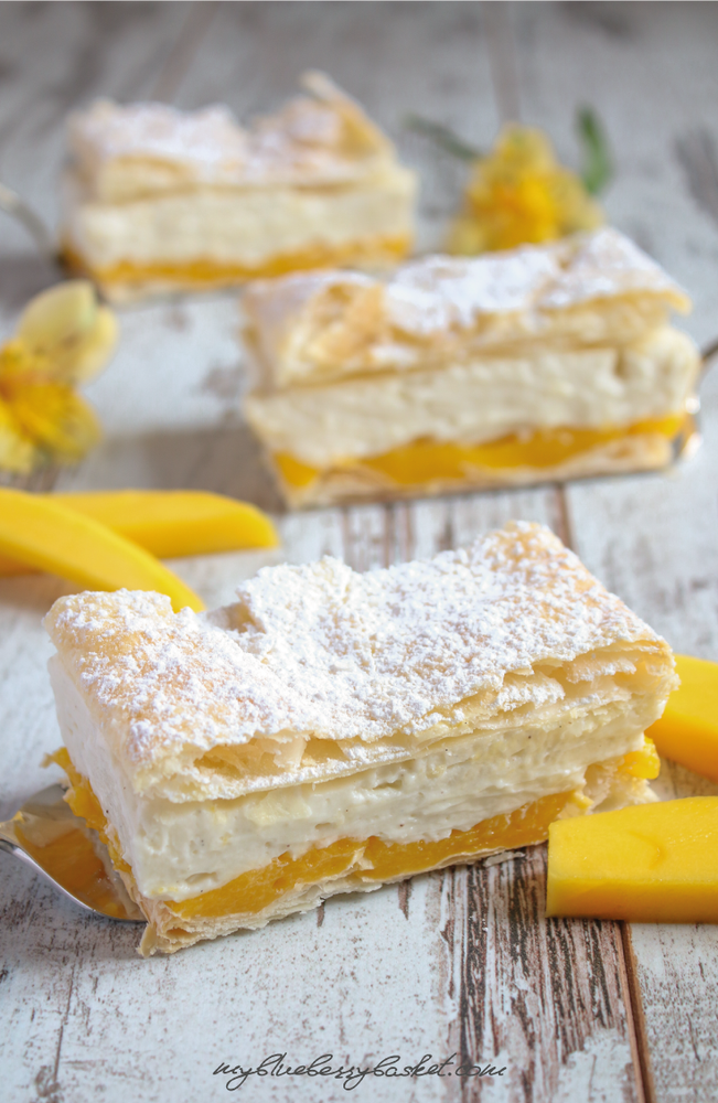 Rezeptbild: Mango Cremeschnitten