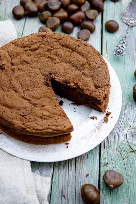 Rezeptbild: Maronen-Schokoladen-Kuchen (ohne Mehl)