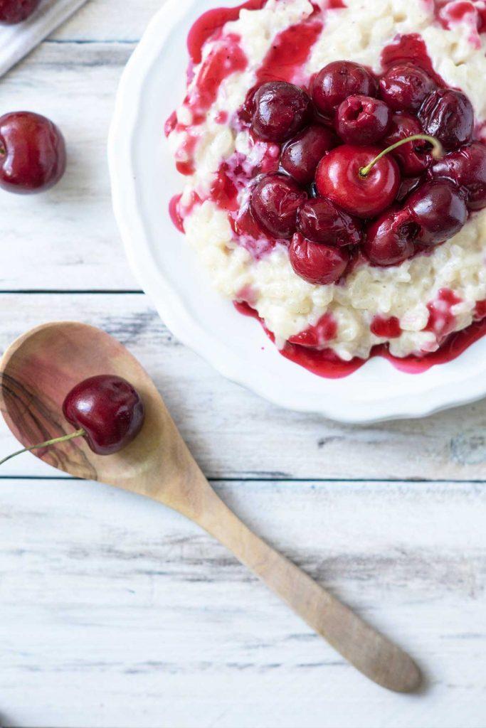 Rezeptbild: Milchreis mit heißen Krischen selber machen
