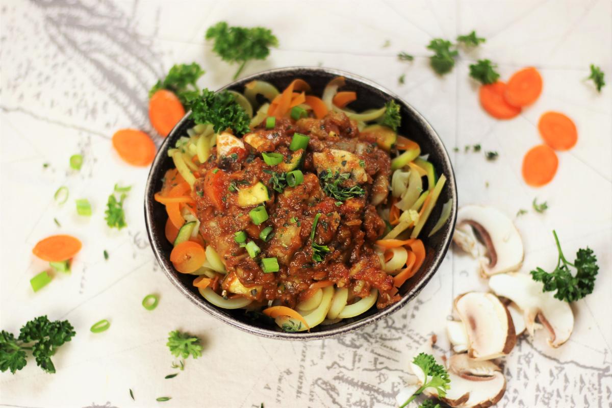 Rezeptbild: Gesunde und vegane Gemüsepasta