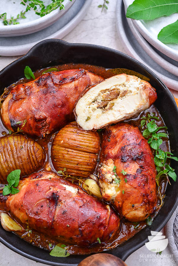 Rezept Hähnchen Involtini mit Bärlauch &amp; getrockneten Tomaten von ...