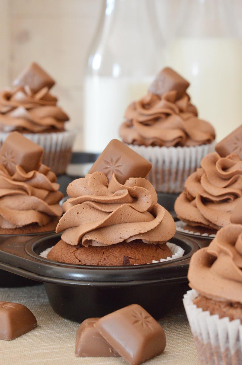 Rezeptbild: Nougat-Cupcakes