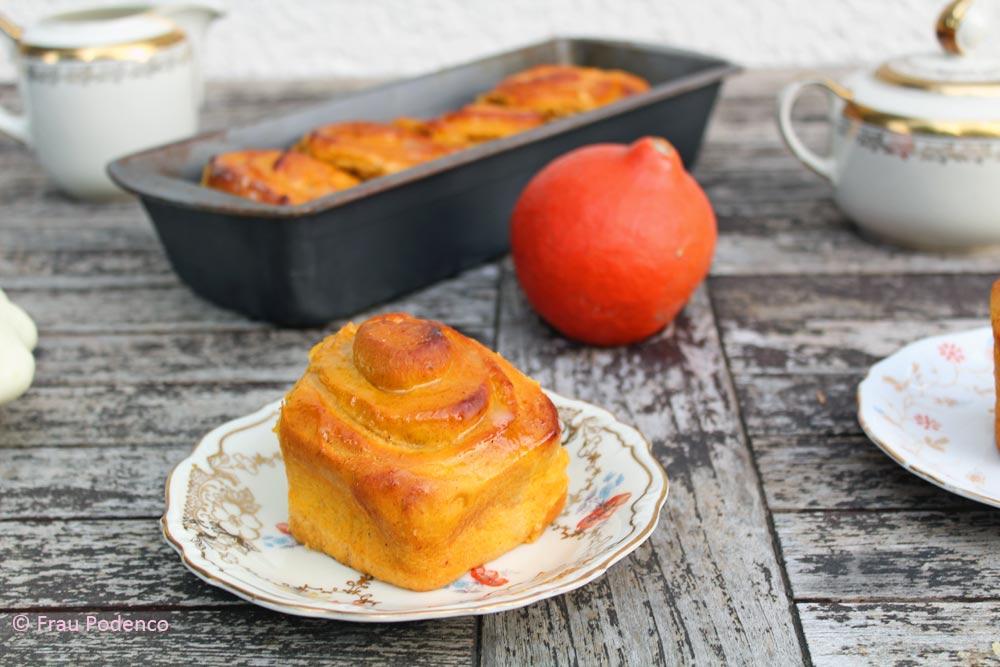 Rezeptbild: Kürbis-Hefeschnecken