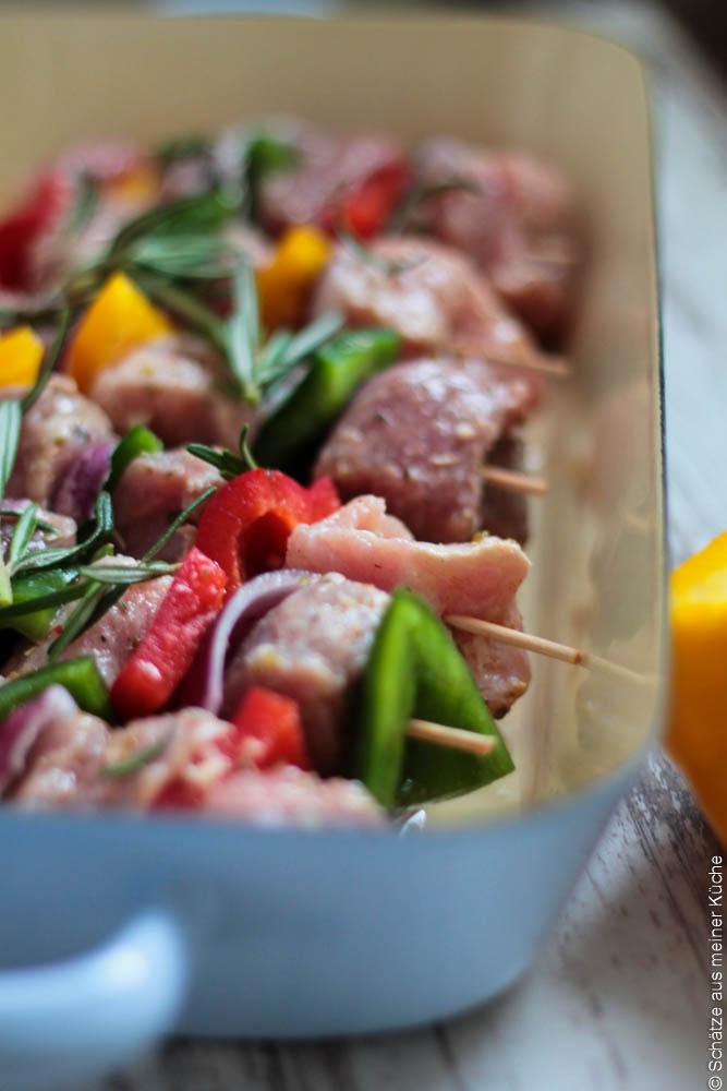 Rezeptbild: Griechische Souvlaki-Spieße