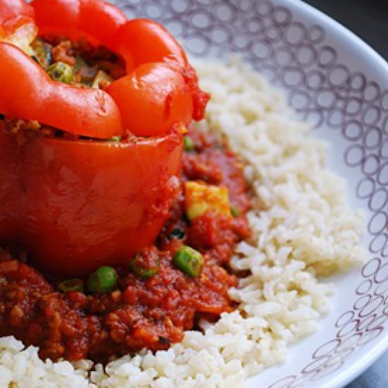 Rezeptbild: Gefüllte Paprikaschoten