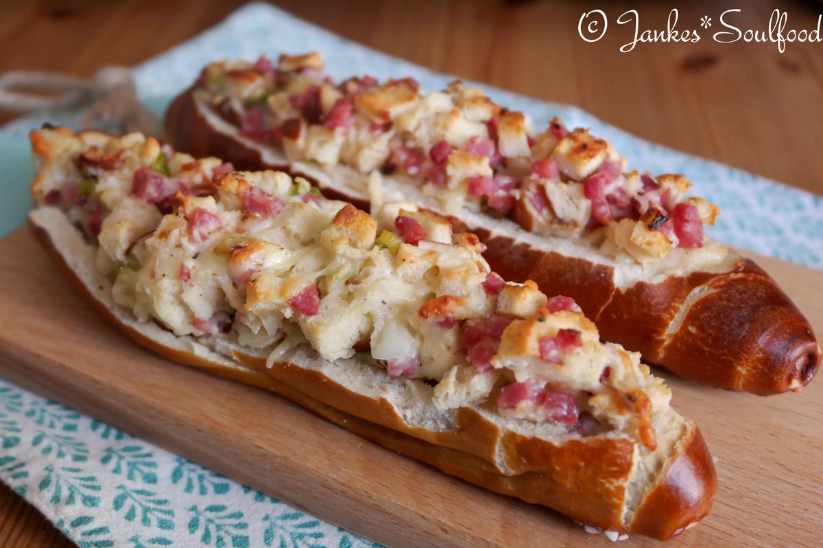 Rezeptbild: Gefüllte Laugenstangen