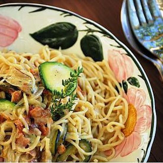 Rezeptbild: Zucchini Carbonara
