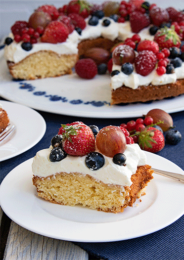 Rezeptbild: Beerenmix-Kuchen