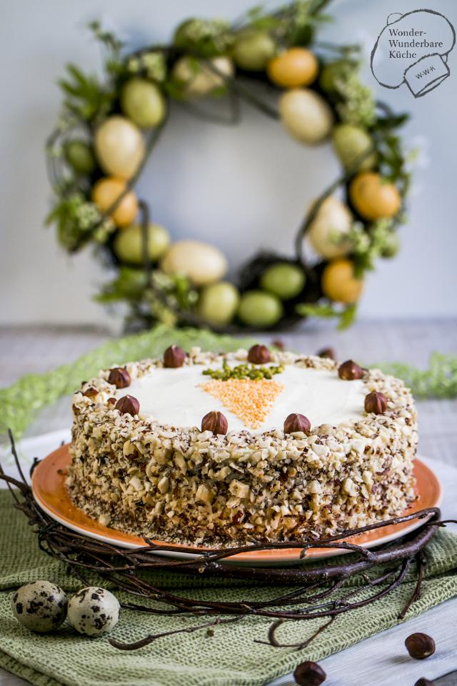 Rezeptbild: Rübli-Haselnuss-Torte