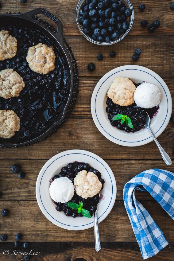 Rezeptbild: Blueberry Grunt – Dessert aus Nova Scotia