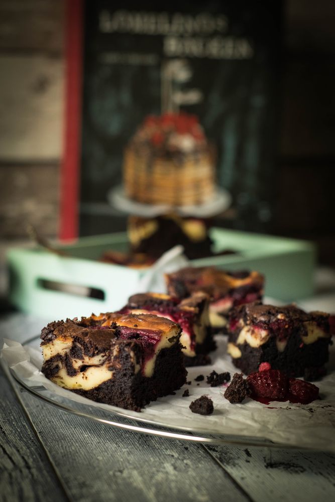 Rezeptbild: Himbeer Cheesecake Brownies