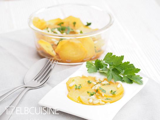 Rezeptbild: Gelbe Beete Salat – ein genialer Geheimtipp von Freunden!
