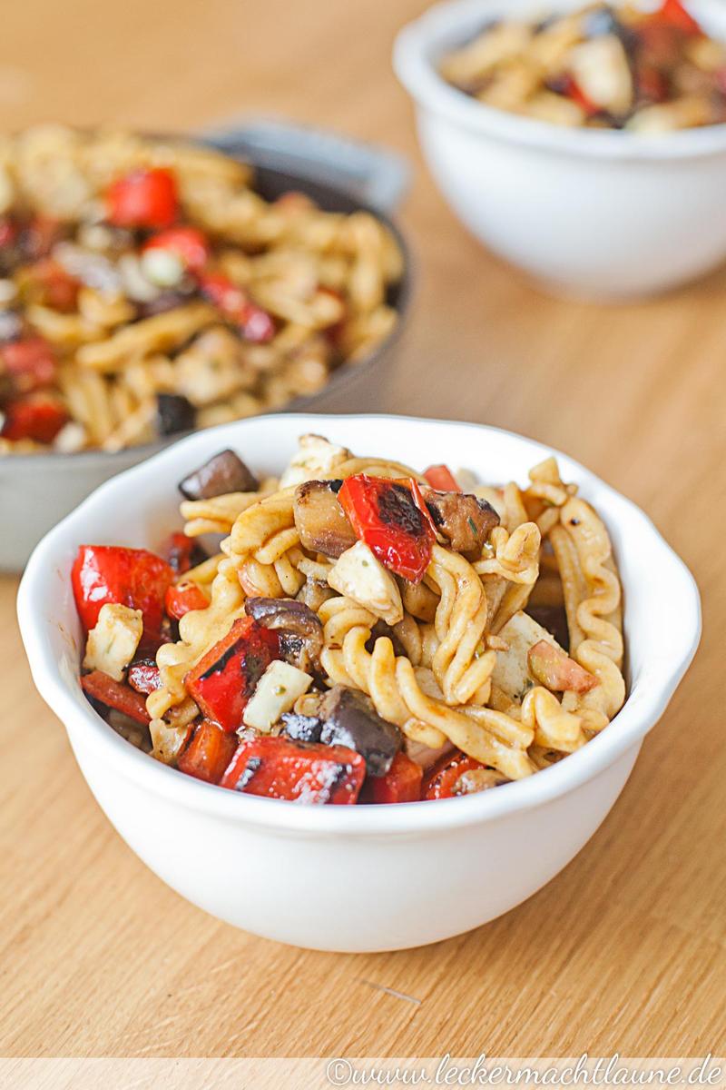 Rezeptbild: Mediterraner Nudel-Salat