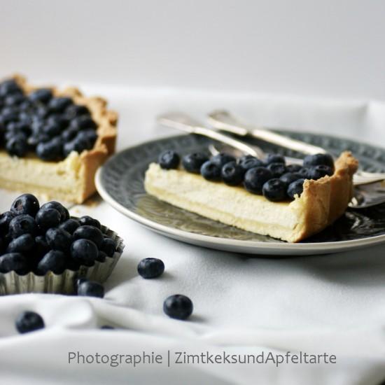 Rezeptbild: Köstliche Ricotta-Blaubeer-Tarte