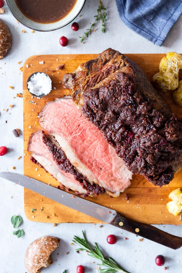 Rezeptbild: weihnachtliches Roastbeef