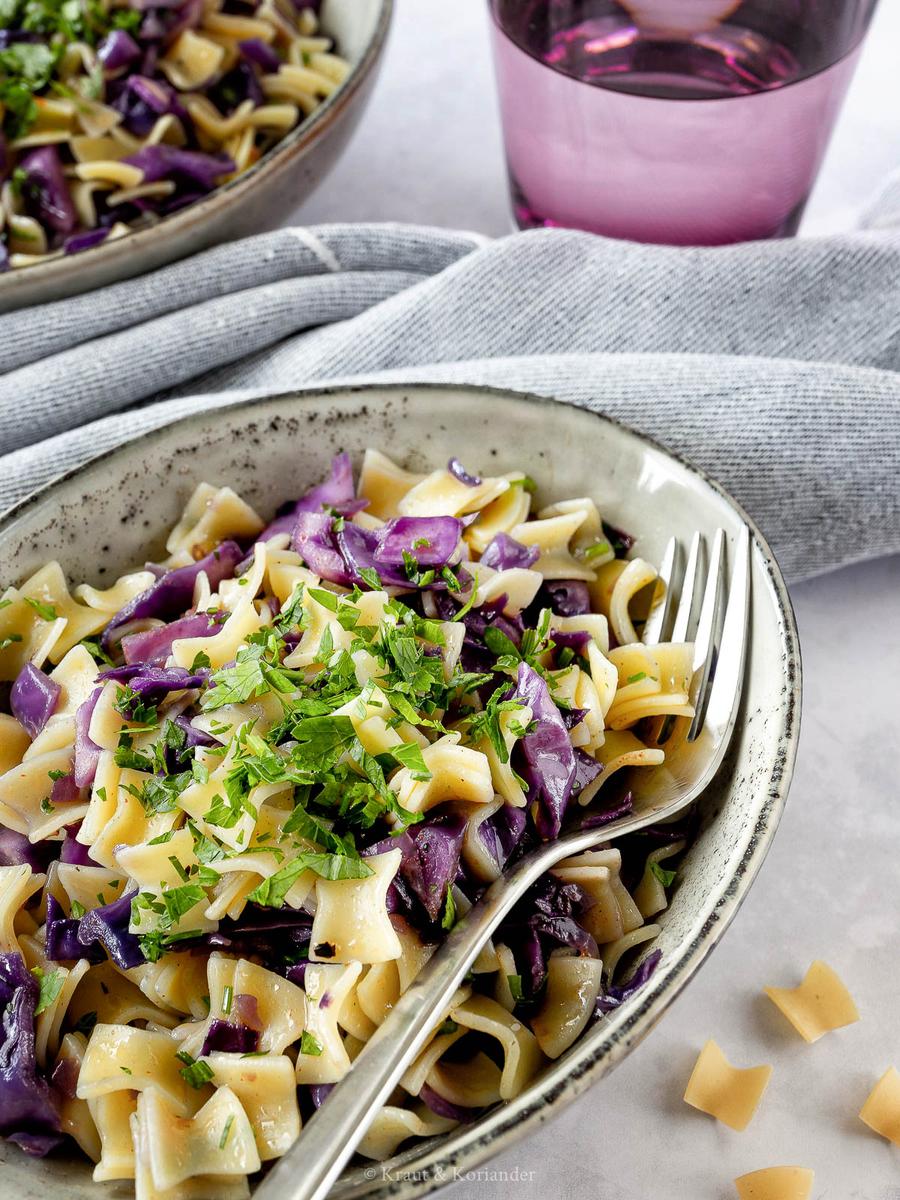 Rezeptbild: Rote Krautfleckerl