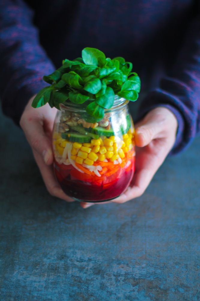 Rezeptbild: Salat im Glas