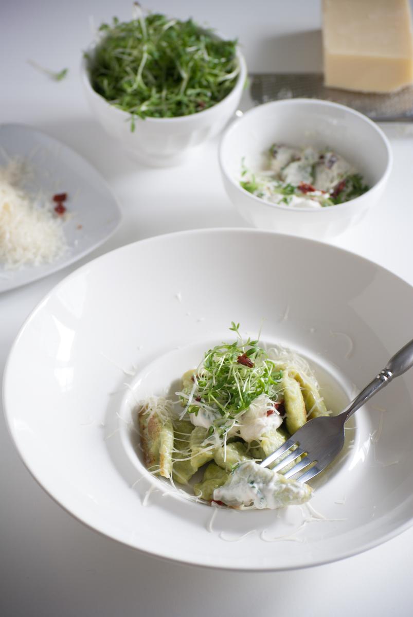 Rezeptbild: Kresse Quark Pizokel