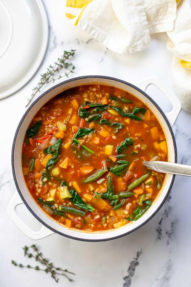 Rezeptbild: Graupensuppe mit Gemüse