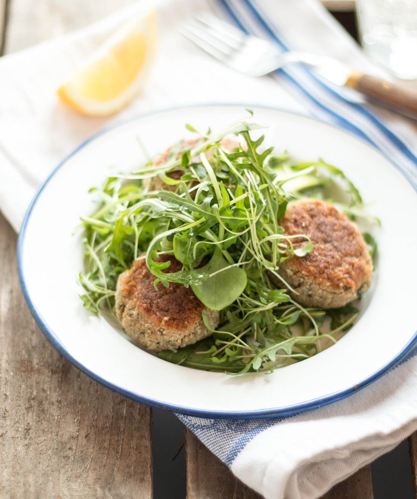 Rezeptbild: Weiße Bohnen & Mangold Falafel