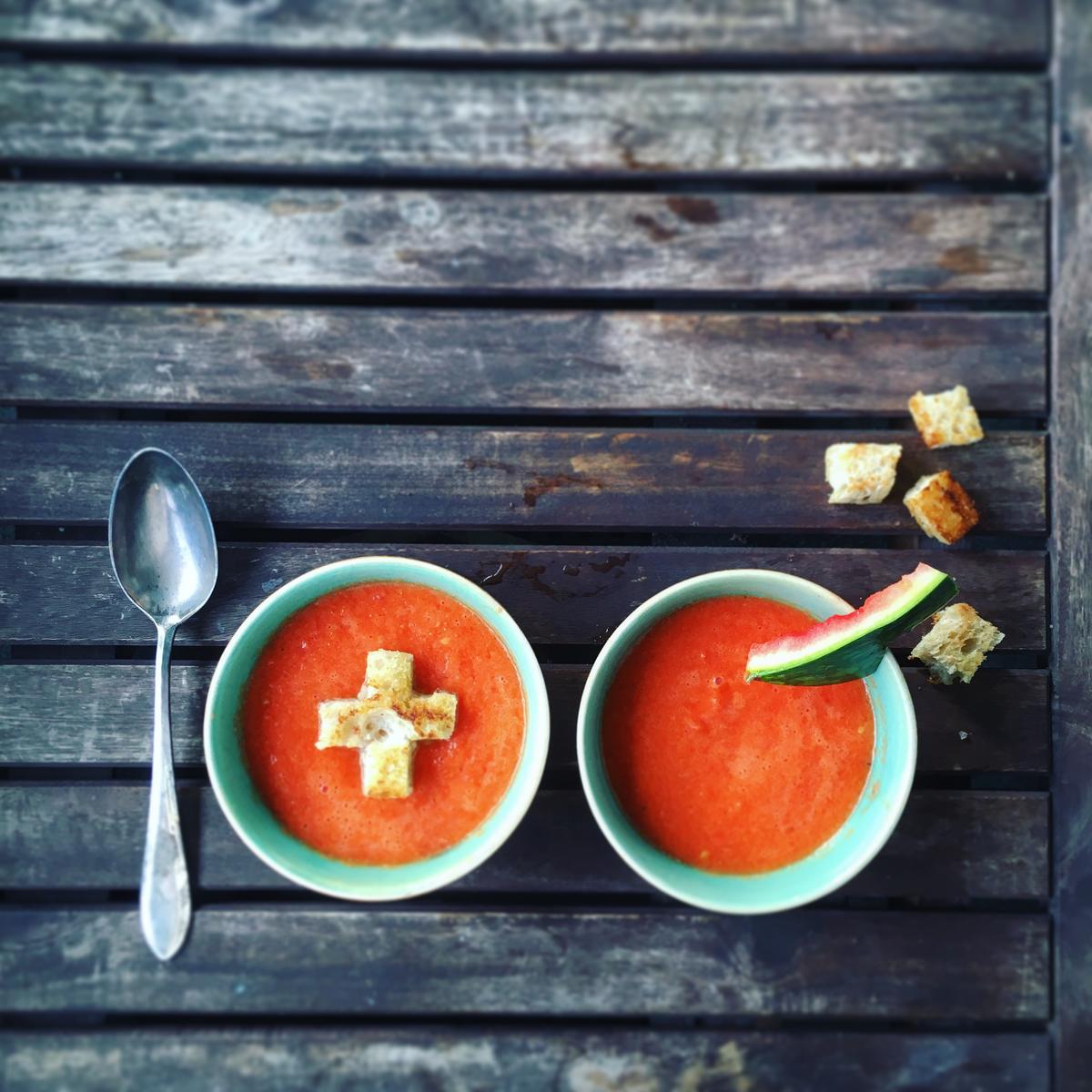 Rezeptbild: Wassermelonen Gazpacho