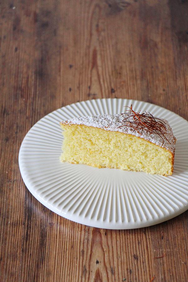 Rezeptbild: Safran-Mandel-Kuchen