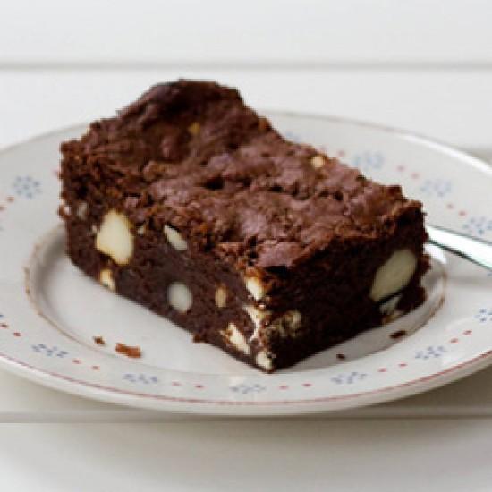 Rezeptbild: Brownies mit Macadamianuss und weißer Schokolade