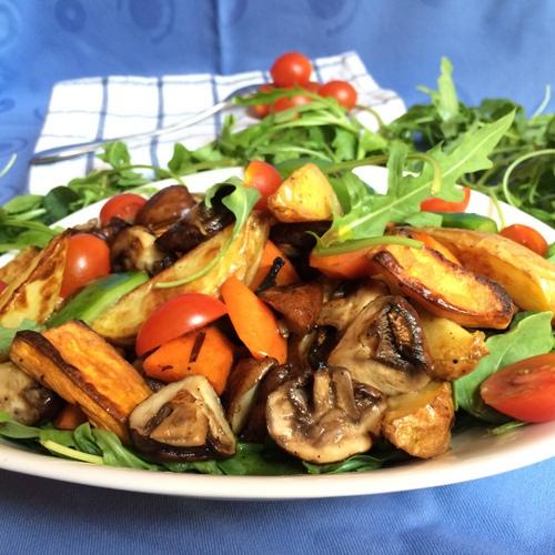 Rezeptbild: Warmer Backkartoffel-Salat