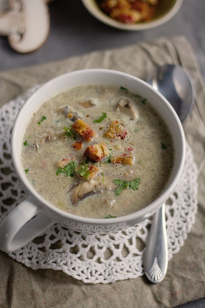 Rezeptbild: Champignon-Creme-Suppe