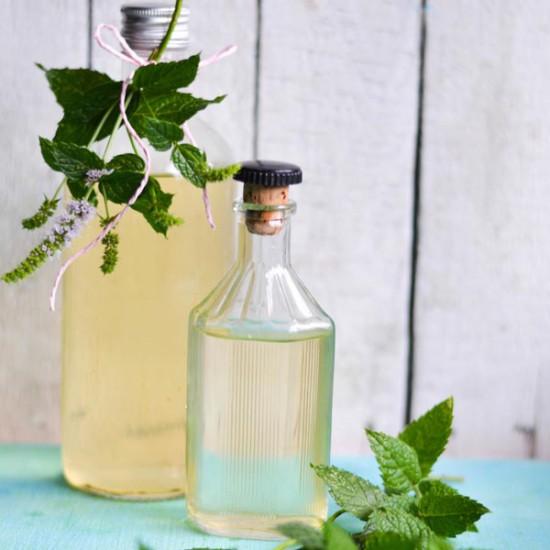 Rezeptbild: Simple Syrup und Pfefferminzsirup