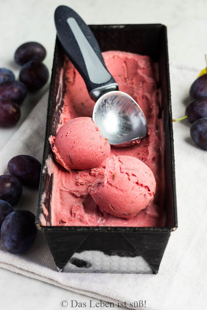 Rezeptbild: Zwetschgen Eis 