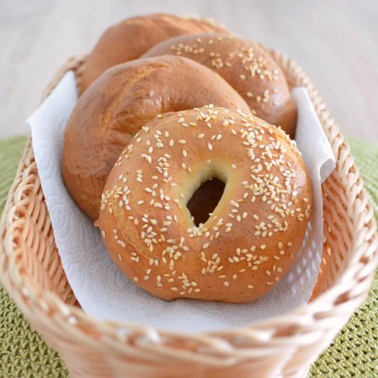 Rezeptbild: selbstgebackene Bagels