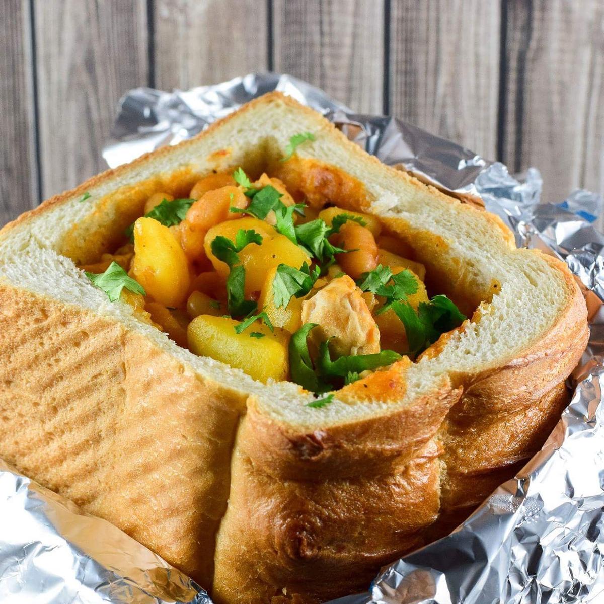 Rezeptbild: Bunny Chow - Gefülltes Kastenweißbrot