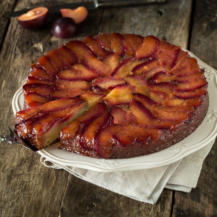 Rezeptbild: Gestürzter Pflaumenkuchen