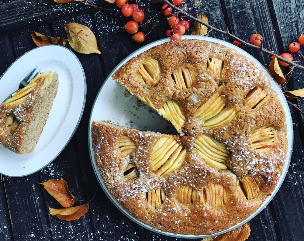 Rezeptbild: Apfel Dinkel Kuchen