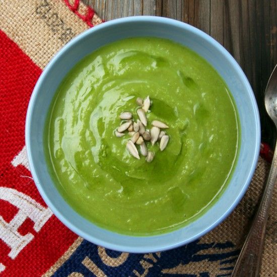Rezeptbild: Gruene Blumenkohlsuppe