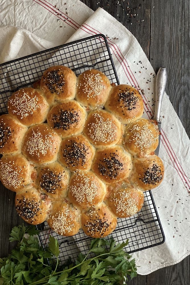 Rezeptbild: Partyrad – herzhaft gefüllt