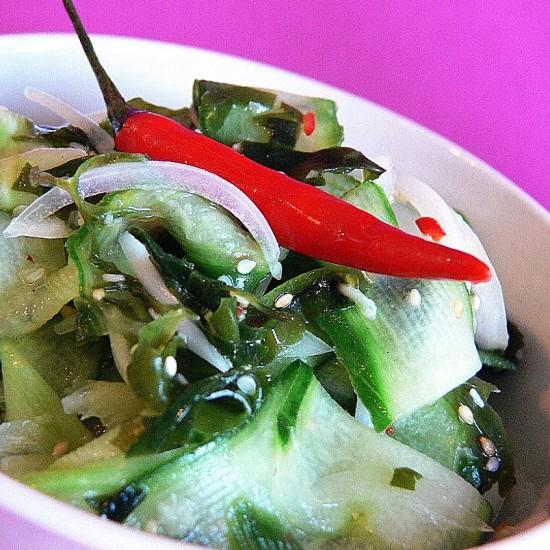 Rezeptbild: Gurken-Algensalat