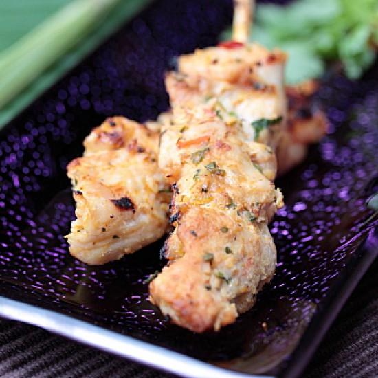 Rezeptbild: Thailändisches Hähnchen-Saté