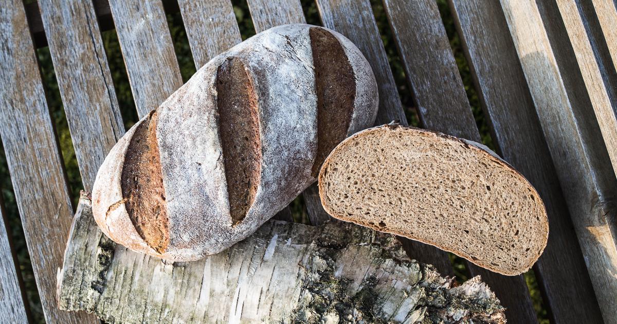 Rezeptbild: Backen OHNE Hefe: Weizenmischbrot mit Roggensauerteig