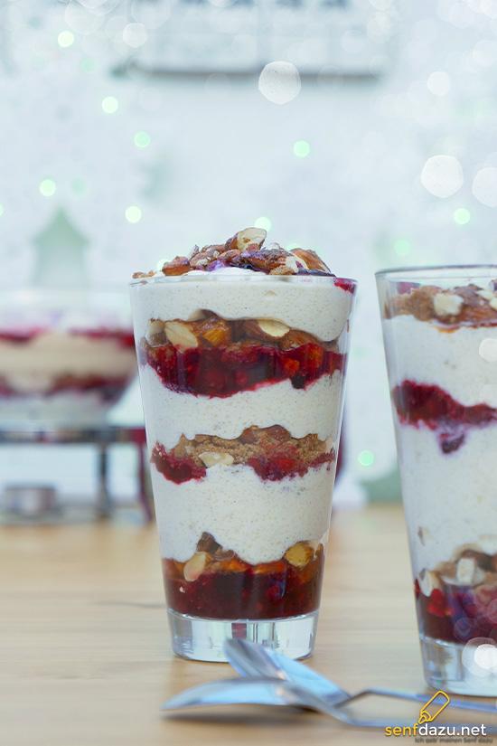 Rezeptbild:  Schichtdessert zu Weihnachten