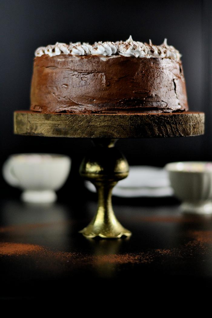 Rezeptbild: Heiße Schokolade Marshmallow Torte