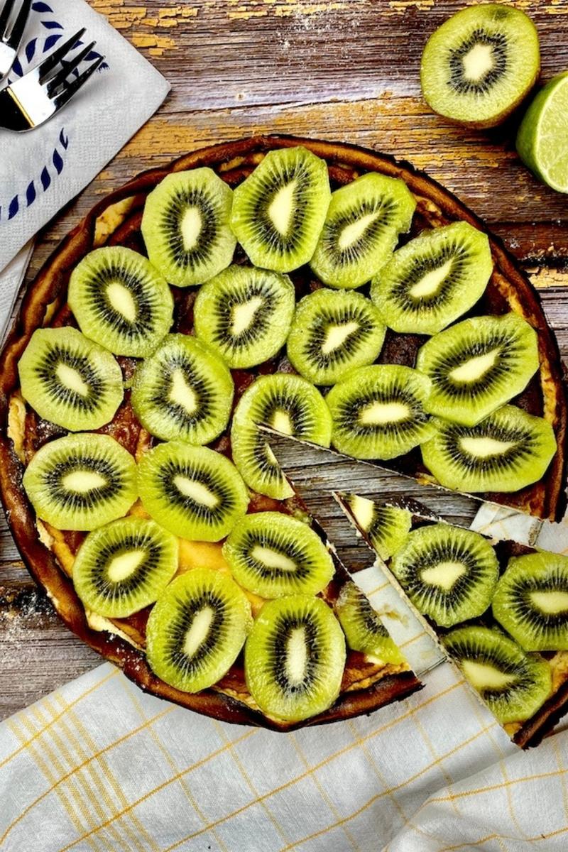 Rezeptbild: Leichter Kiwi-Kuchen