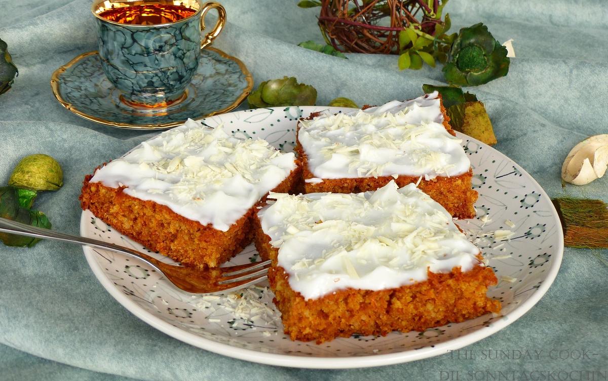 Rezeptbild: Karotten-Mandel Kuchen